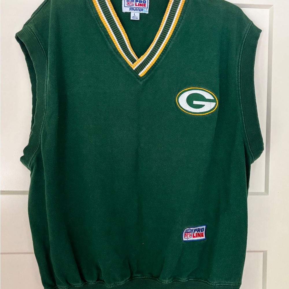 Vintage Green Bay Packers NFL Pro Line vest